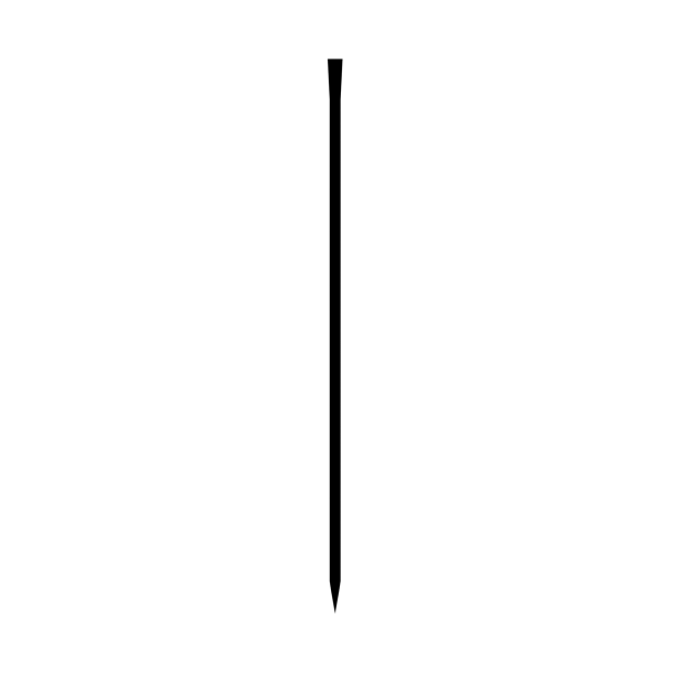 Crowbar | with forged tip and straight cutter | length: 1,50 m